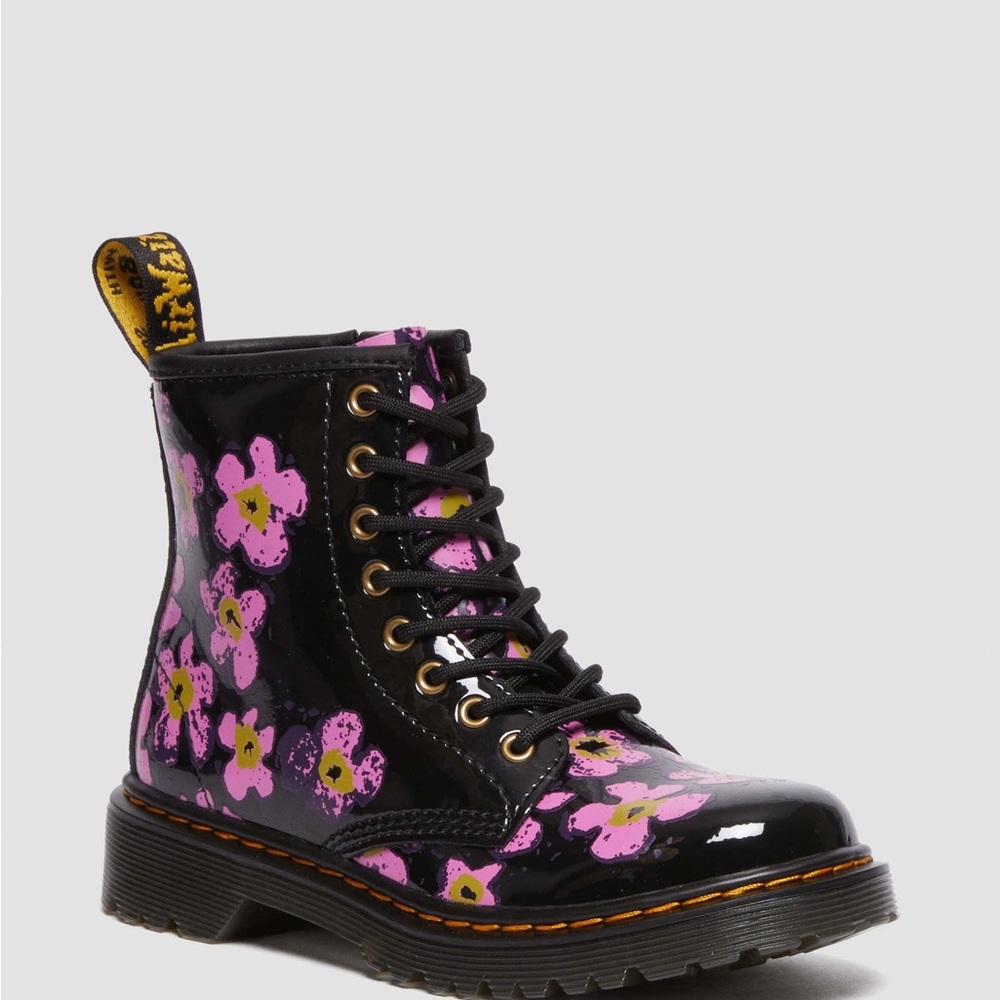 Dr. Martens Floral Combat Boots